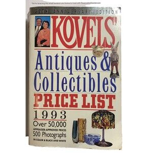 Kovels' Antiques and Collectibles Price List 1992 by Terry H. Kovel Incribed